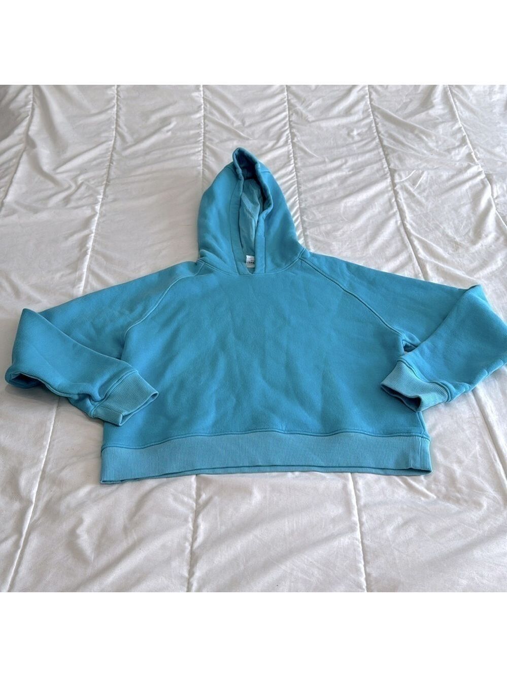 Outdoor Voices Nimbus Blue Cropped Hoodie Sweatshirt Size XS